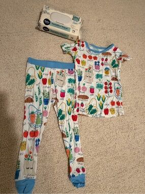 Little Sleepies Farmer’s Market Pajama Set NEW without Tags
